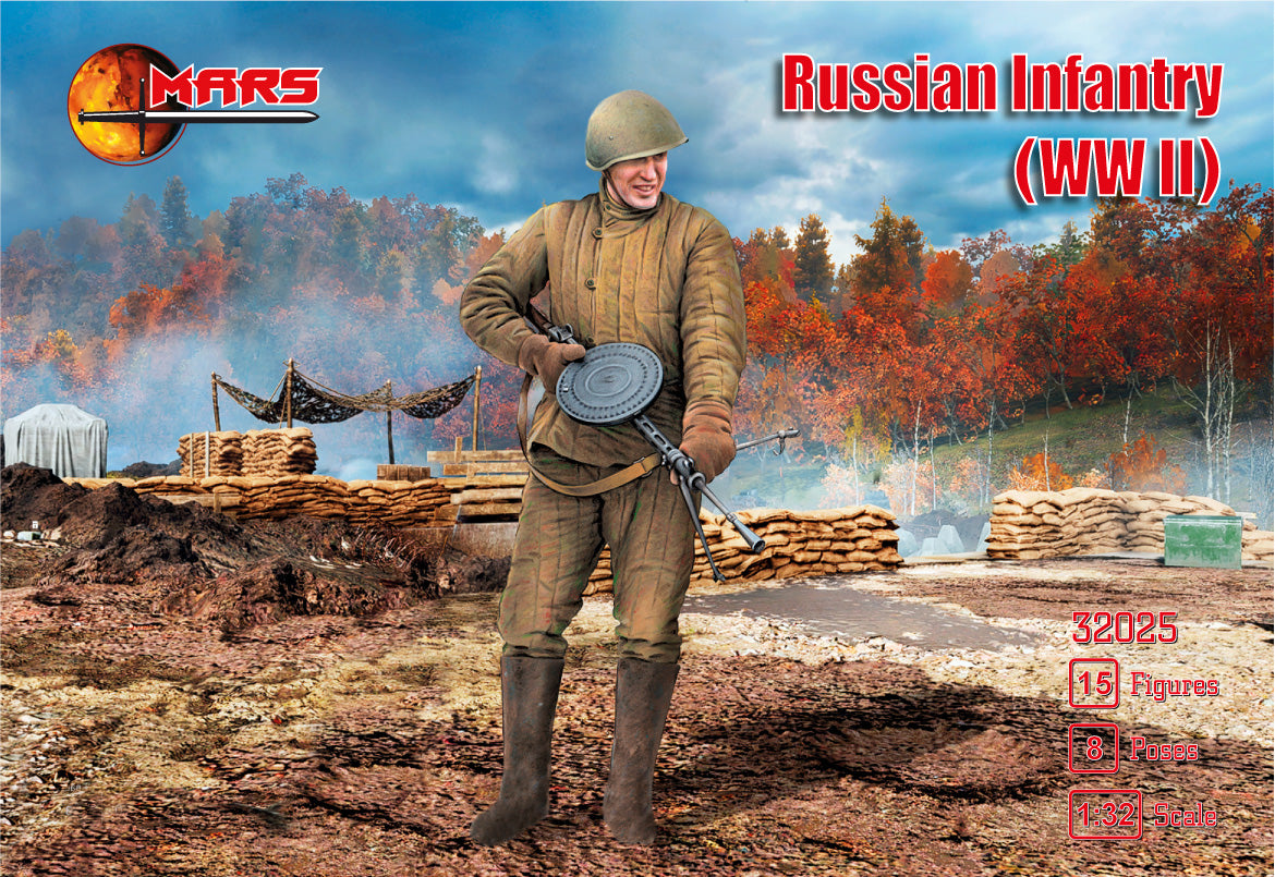 Mars 32025 1:32 WWII Russian Infantry