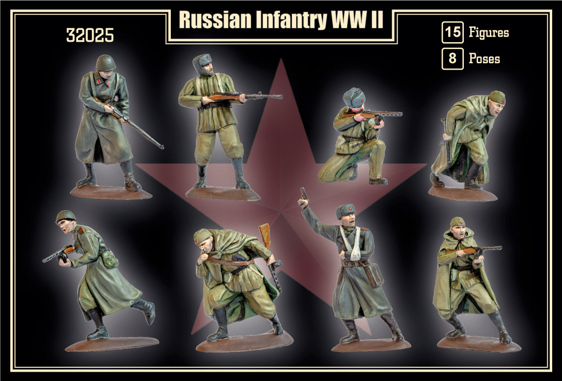 Mars 32025 1:32 WWII Russian Infantry