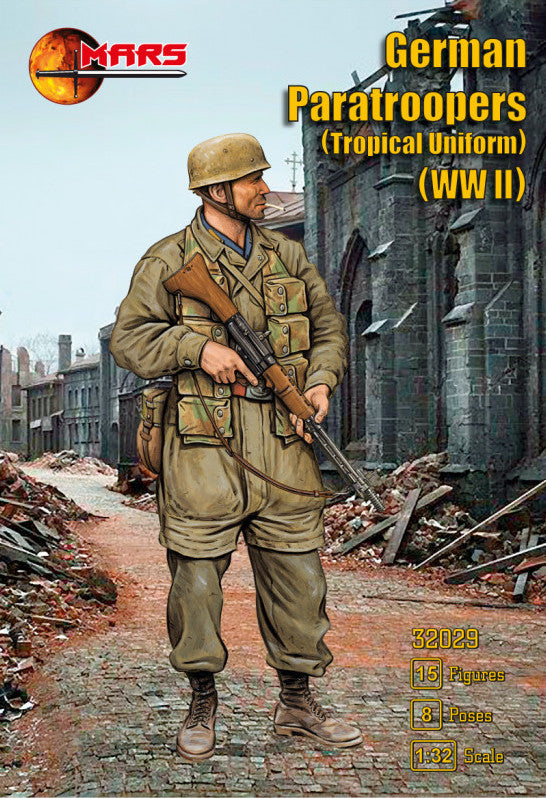 Mars 32029 1:32 WWII German Paratroopers Tropical Uniform