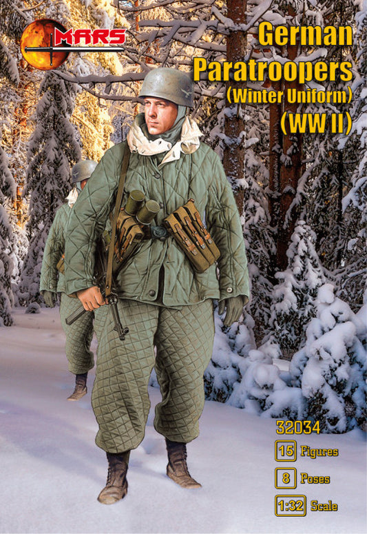 Mars 32034 1:32 WWII German Paratroopers in Winter Uniform