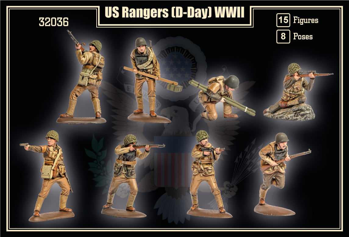 Mars 32036 1:32 WWII US Rangers D-Day