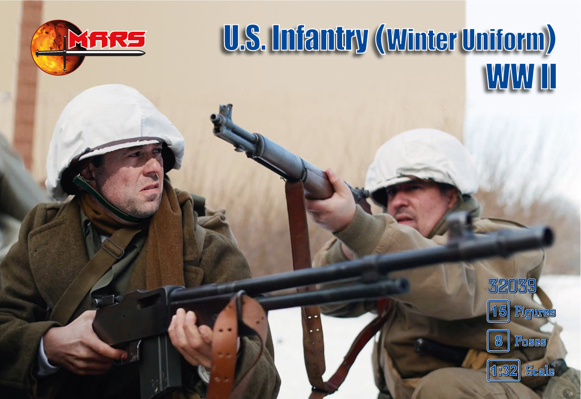 Mars 32039 1:32 WWII US Infantry in Winter Uniform