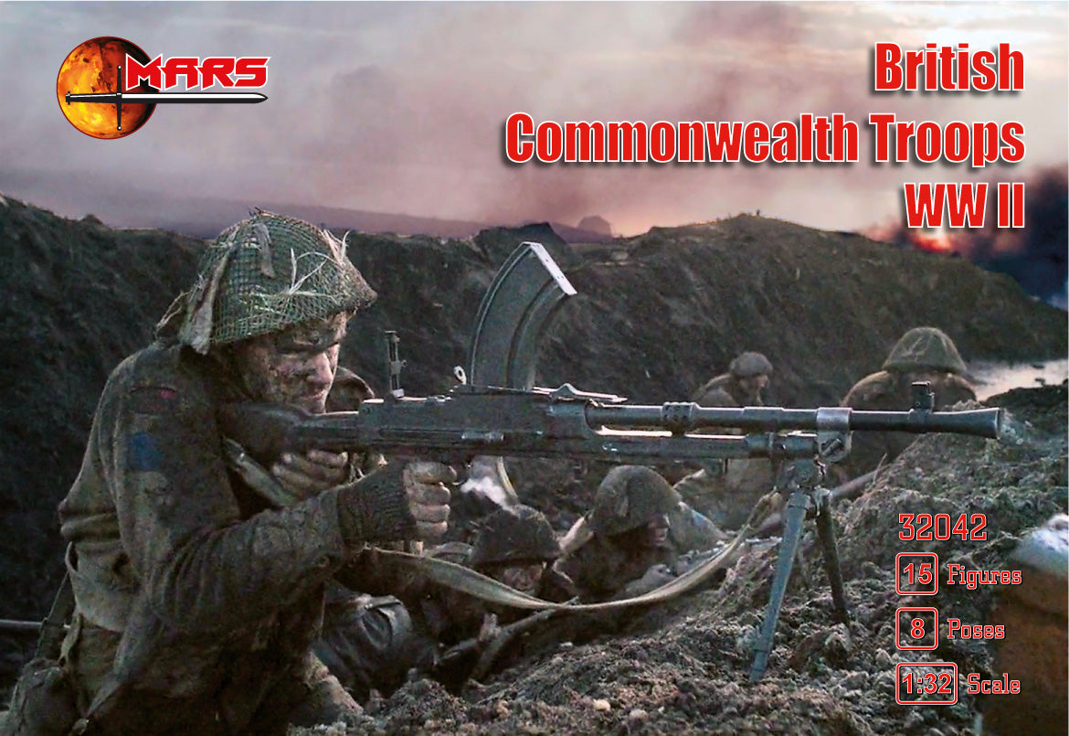 Mars 32042 1:32 WWII British Commonwealth Troops