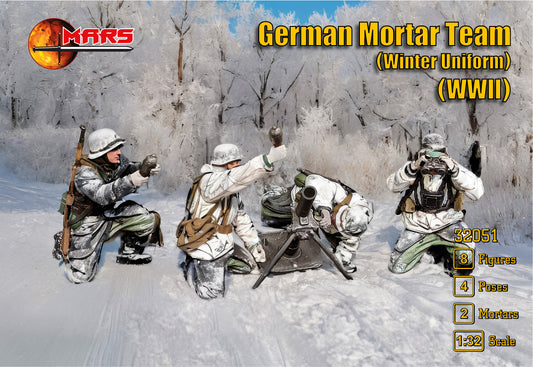 Mars 32051 1:32 German Mortar Team in Winter Uniforms (WWII)