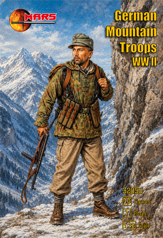 Mars 32055 1:32 German mountain Troops WWII