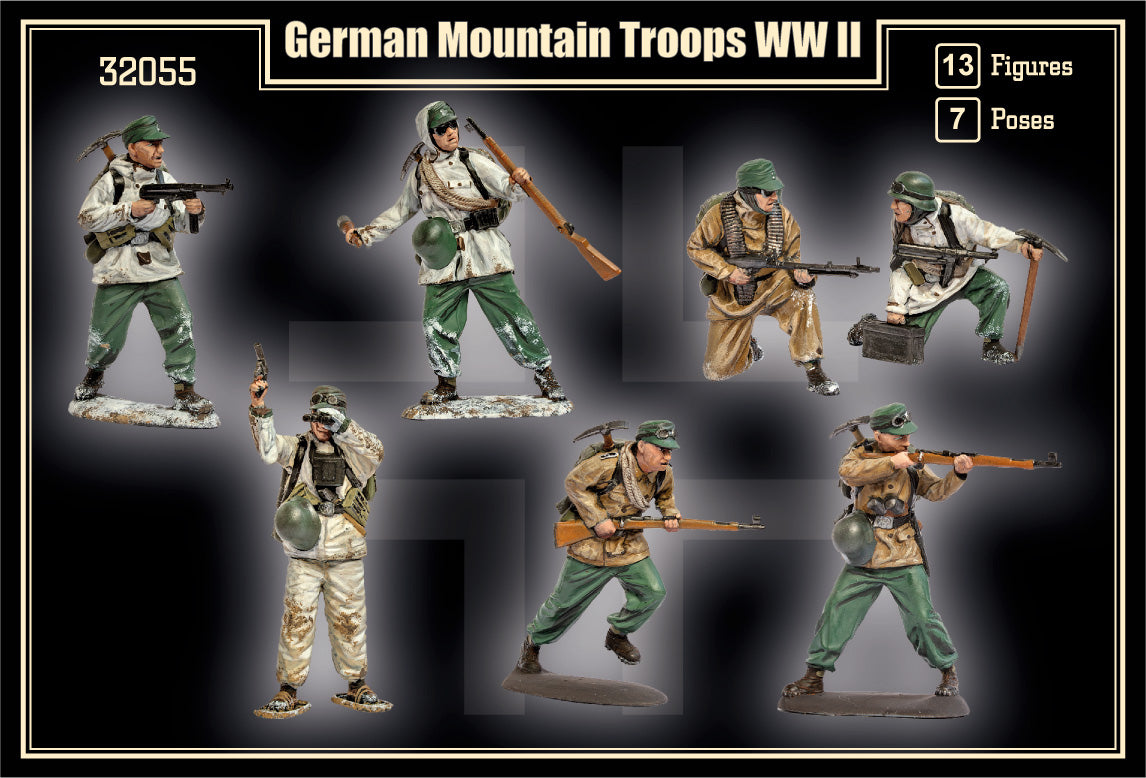 Mars 32055 1:32 German mountain Troops WWII