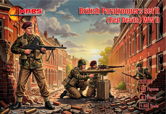 Mars 32057 1:32 British Paratroopers set II (Red Devils)