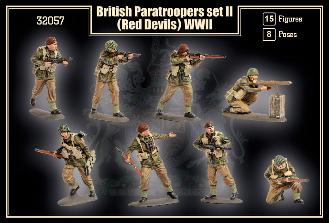 Mars 32057 1:32 British Paratroopers set II (Red Devils)