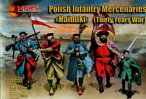 Mars 72033 1:72 Polish Infantry Mercenaries Haiduki Thirty Years War