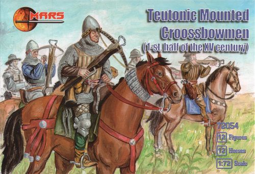 Mars 72054 1:72 Teutonic Mounted Crossbowmen 1st Half of the 15th Century