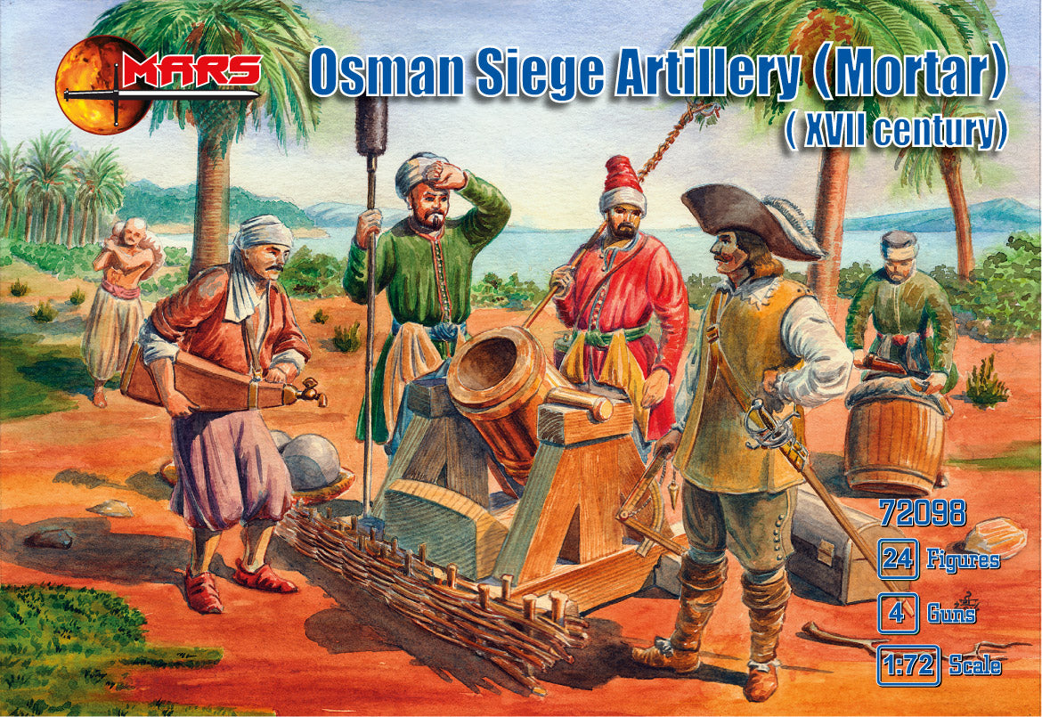 Mars 72098 1:72 Osman Siege Artillery (Mortar) 17th Century