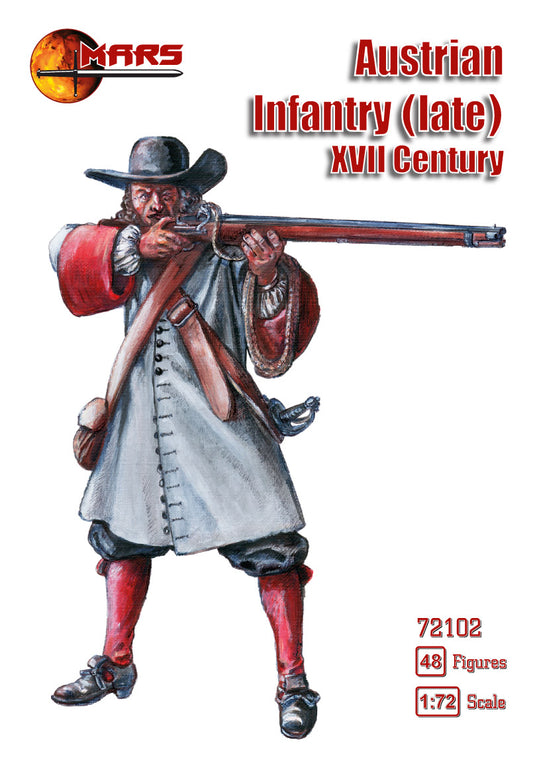 Mars 72102 1:72 Austrian Infantry (Late) 17th Century