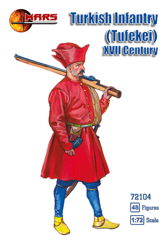 Mars 72104 1:72 Turkish Infantry (Tufekei) 17th Century