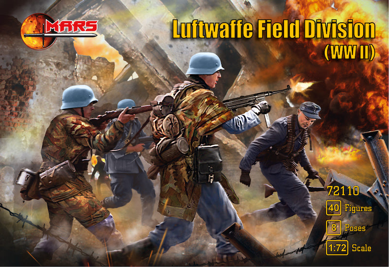 Mars 72110 1:72 WWII Luftwaffe Field Division Infantry