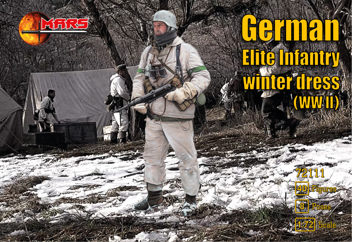 Mars 72111 1:72 WWII German Elite Infantry in Winter Uniforms