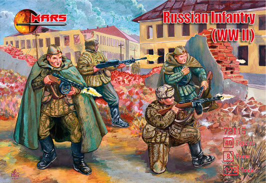 Mars 72115 1:72 WWII Russian Infantry