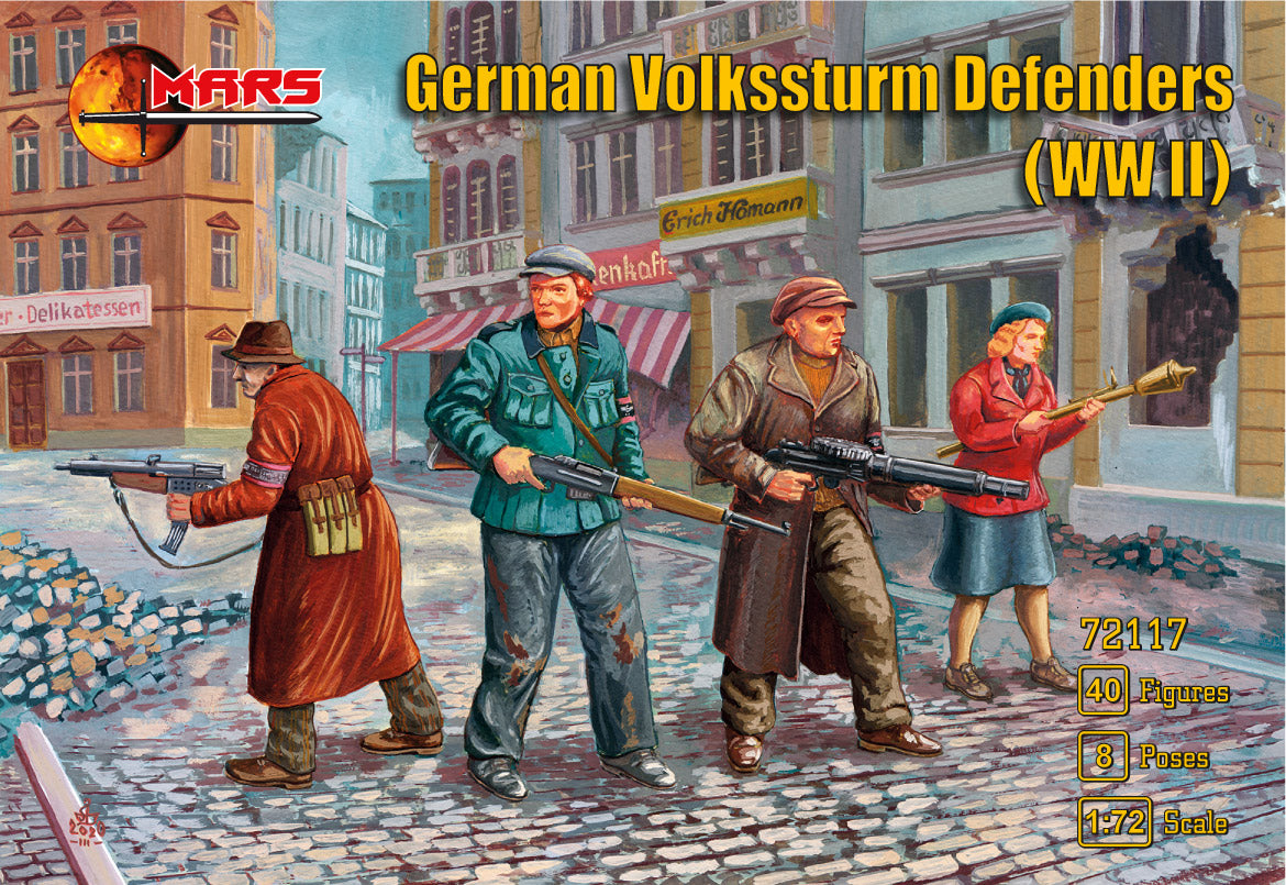 Mars 72117 1:72 WWII German Volkssturm Defenders