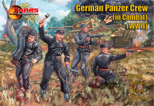 Mars 72122 1:72 WWII German Panzer Crew in Combat