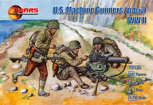 Mars 72125 1:72 WWII US Machine Gun Team D-Day