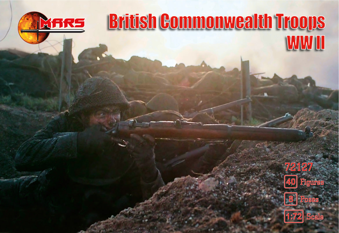 Mars 72127 1:72 WWII British Commonwealth Troops