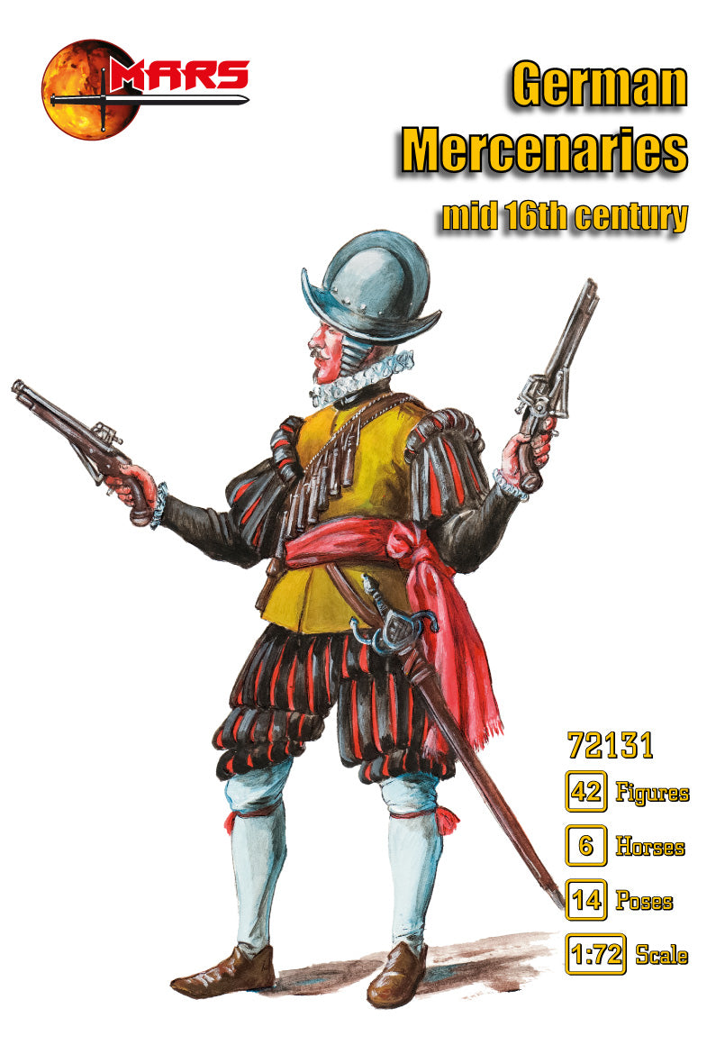 Mars 72131 1:72 German Mercenaries Mid 16th Century