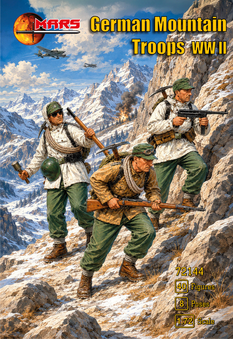 Mars 72144 1:72 German Mountain Troops (WWII)