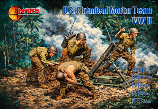 Mars 72146 1:72 U.S.Chemical Mortar Team WWII