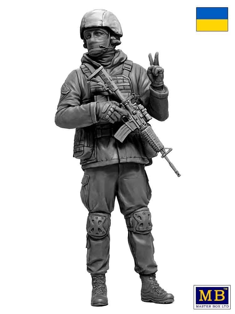 Master Box MB24085 1:24 Ukrainian soldier, Defence of Kyiv, March 2022