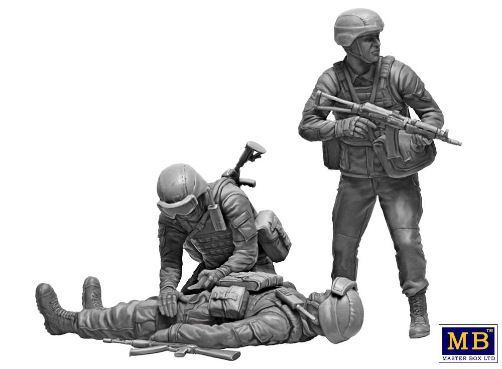 Master Box MB35231 1:35 Russian-Ukrainian War series, Kit 8. On the battlefield. Ukrainian military medics.