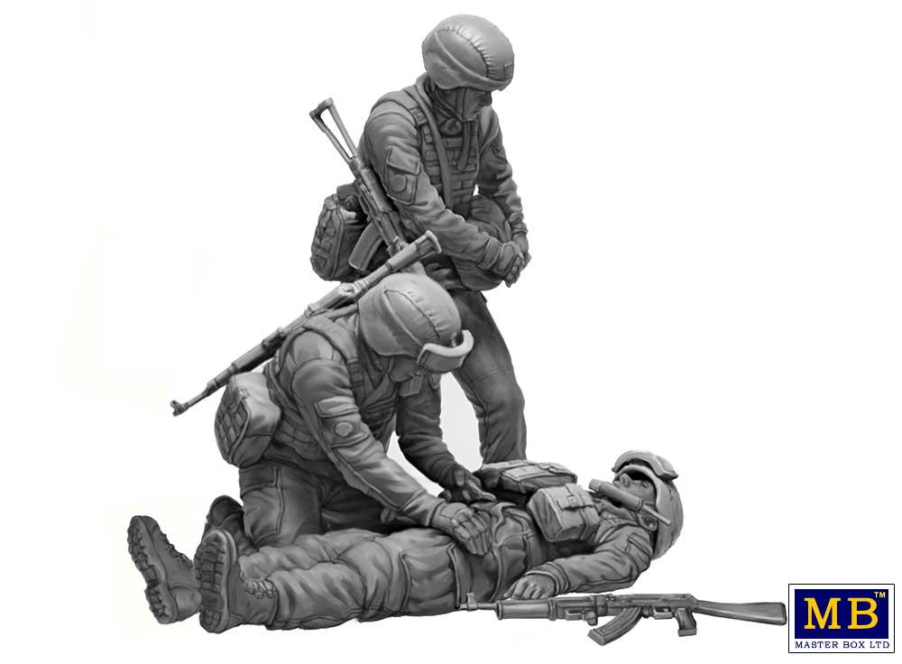 Master Box MB35231 1:35 Russian-Ukrainian War series, Kit 8. On the battlefield. Ukrainian military medics.