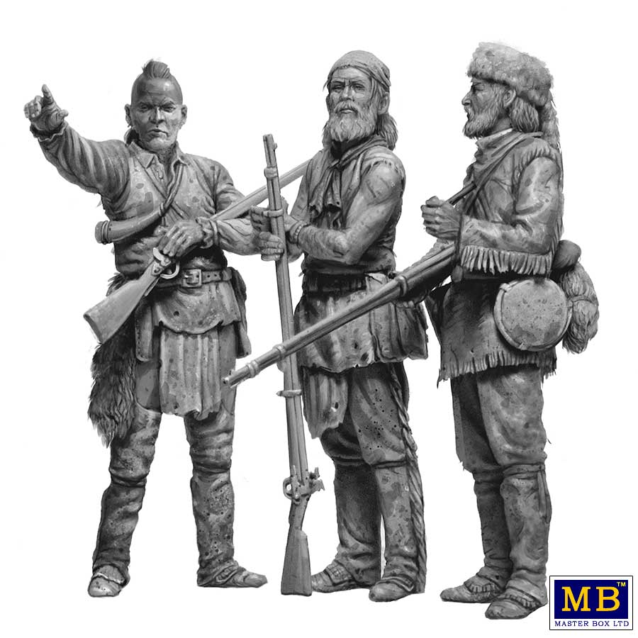 Master Box MB35232 1:35 The Mohicans, Kit No.5, Indian War Series