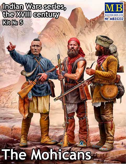 Master Box MB35232 1:35 The Mohicans, Kit No.5, Indian War Series