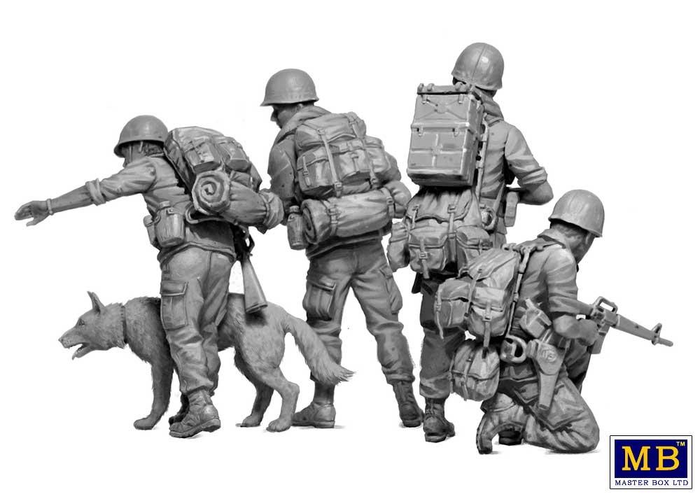 Master Box MB35238 1:35 Dog Patrol, Vietnam War Series