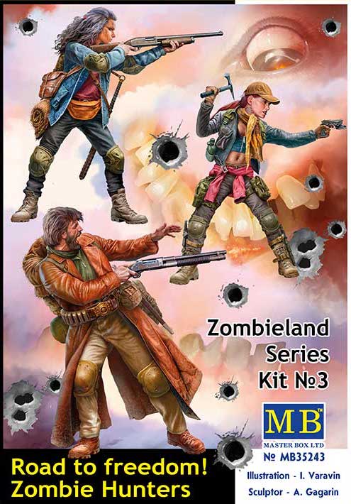 Master Box 35243 1:35 Zombieland, Kit No. 3. Zombie Hunters