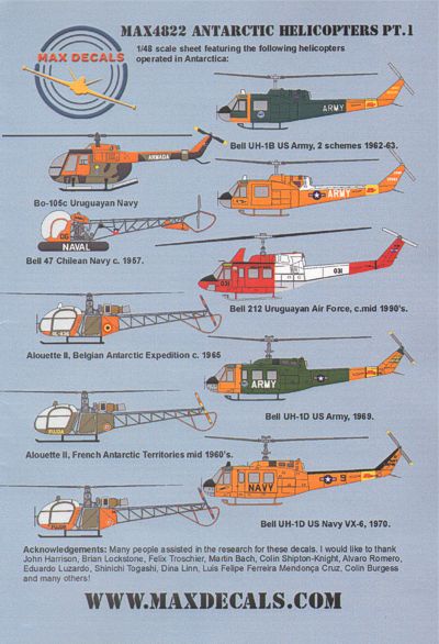 Max 4822 1:48 Antarctic Helicopters Part 1
