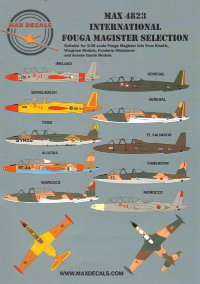 Max 4823 1:48 International Fouga CM.170 Magister