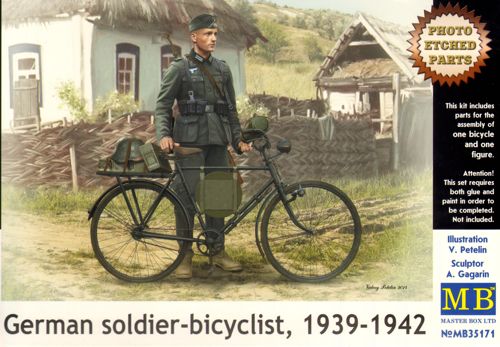 Master Box MAS35171 1:35 German Soldier on Bike, 1939-1942