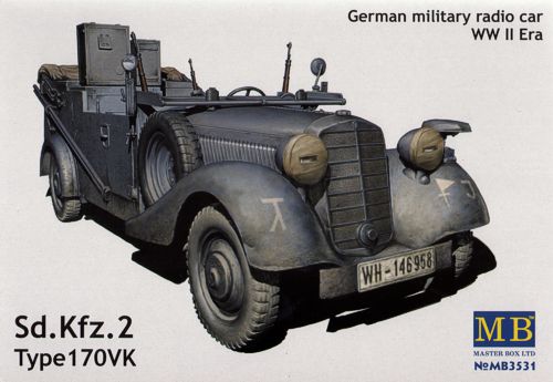 Master Box MAS3531 1:35 German Sd.Kfz.2 Type 170VK Radio Car