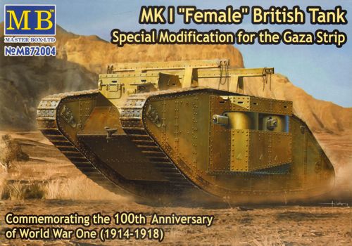 Master Box 72004 1:72 Mk.I Female British Tank. Special Modification for Gaza Strip