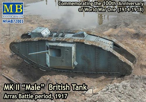 Master Box MB72005 1:72 Mk.II British Tank 'Male' Arras Batle Period 1917