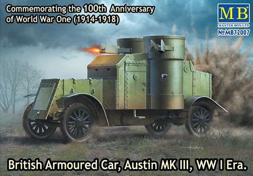 Master Box 72007 1:72 British Armoured Car, Austin, Mk.III, WW I Era