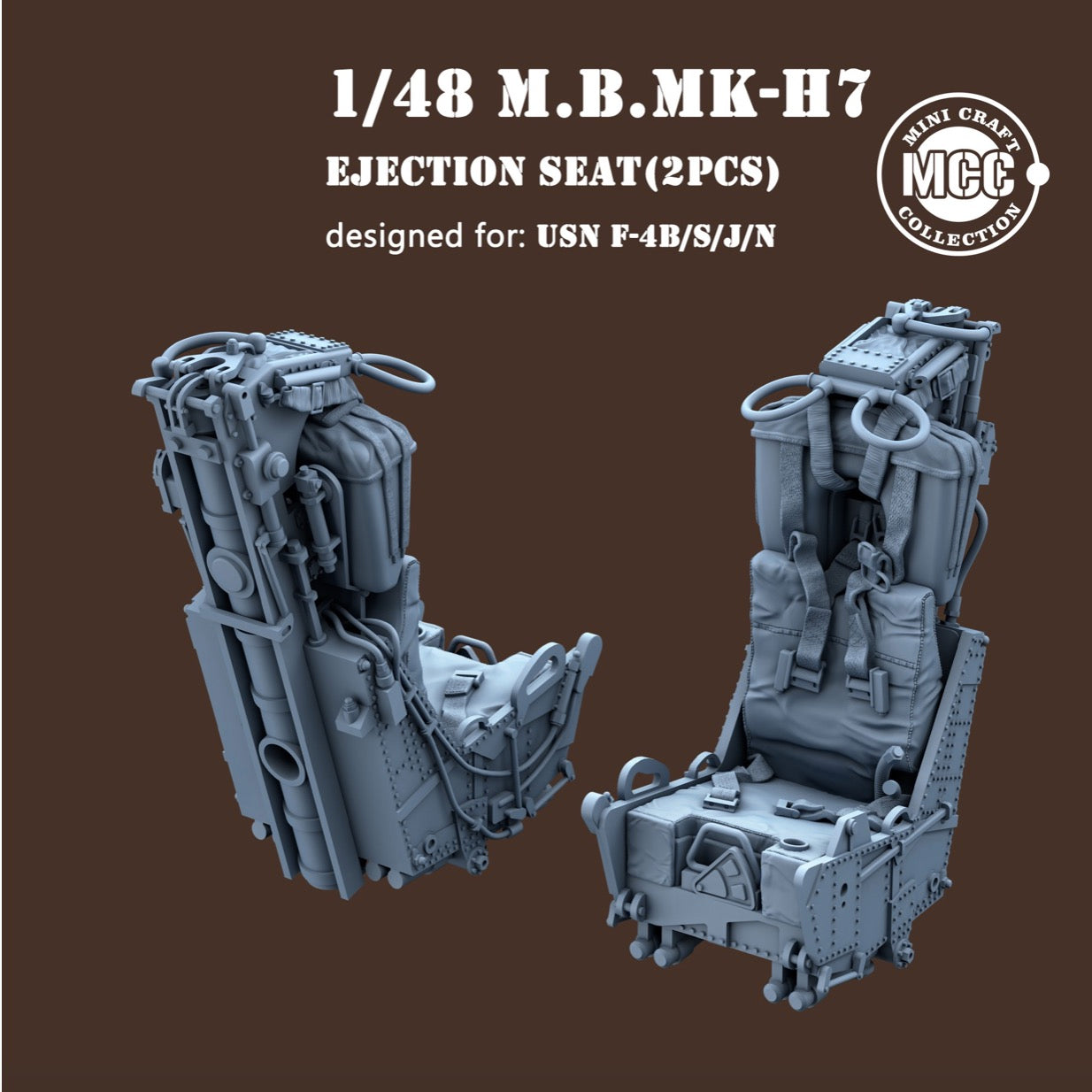 Mini Craft Collection MCC 4806 1:48 M.B MK.H7 Ejection Seats Navy Type (2pcs) 3D-Printed