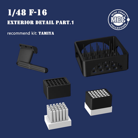 Mini Craft Collection MCC 4809 1:48 F-16C/CJ Fighting Falcon Exterior Detail Part 1 3D-Printed