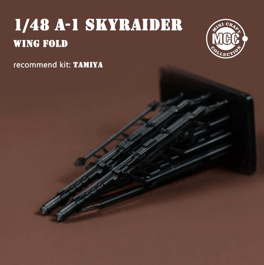 Mini Craft Collection MCC 4810 1:48 Douglas A-1H/J Skyraider Wing Fold 3D-Printed with Metal Gun Barrels