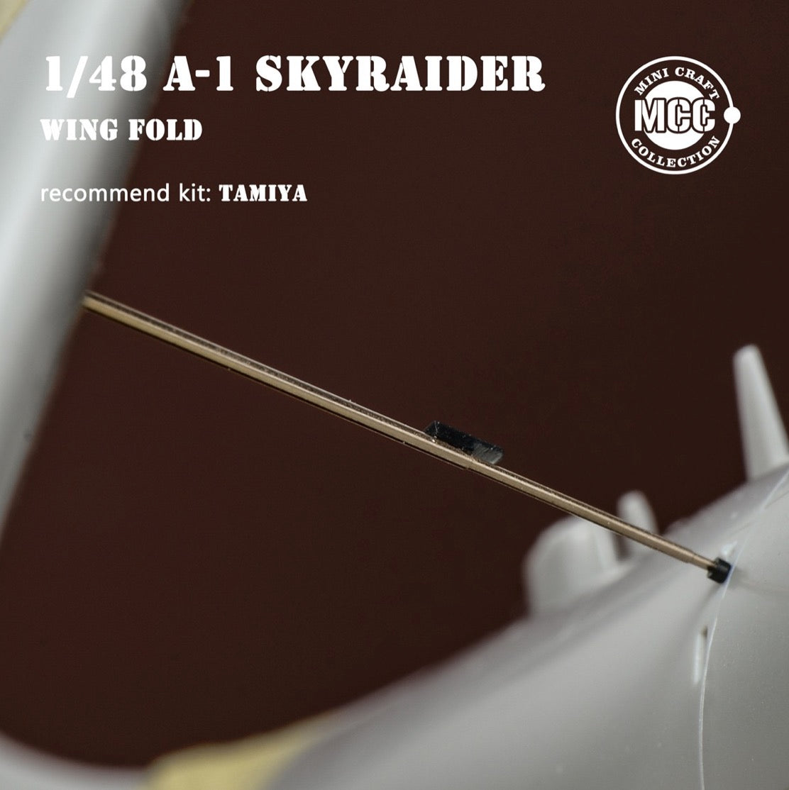 Mini Craft Collection MCC 4810 1:48 Douglas A-1H/J Skyraider Wing Fold 3D-Printed with Metal Gun Barrels