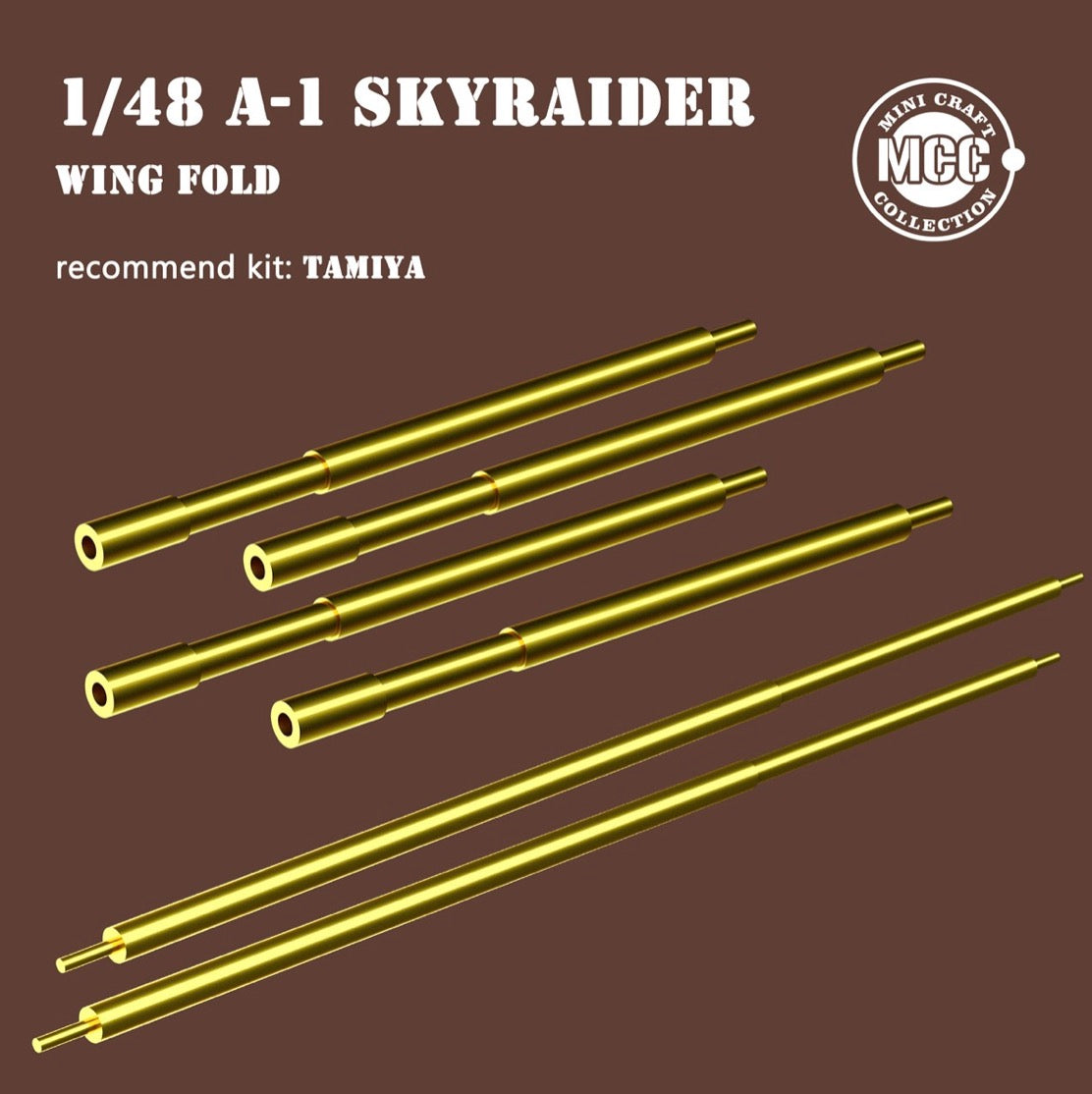 Mini Craft Collection MCC 4810 1:48 Douglas A-1H/J Skyraider Wing Fold 3D-Printed with Metal Gun Barrels