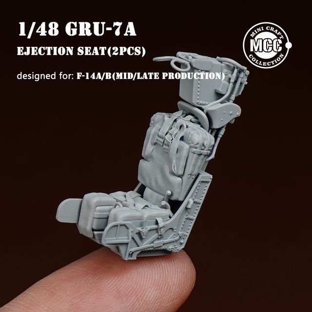 Mini Craft Collection MCC 4811 1:48 GRU-7A Ejection Seats for Grumman F-14A/B Tomcat Mid/Late (2pcs) 3D-Printed