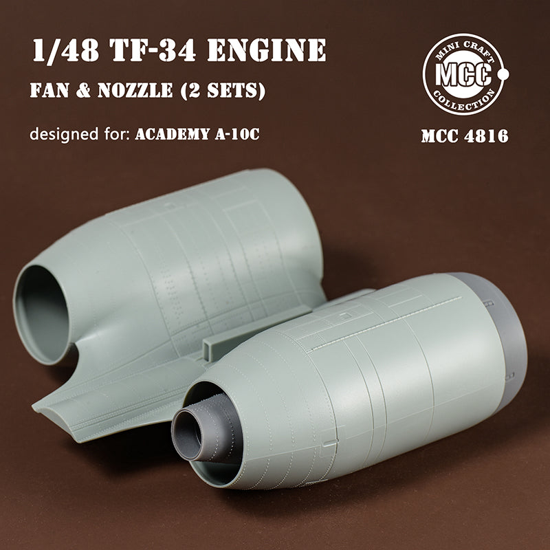 Mini Craft Collection MCC 4816 1:48 Republic A-10C Thunderbolt II Engine Fan Blades, Intake & Nozzles 3D-Printed