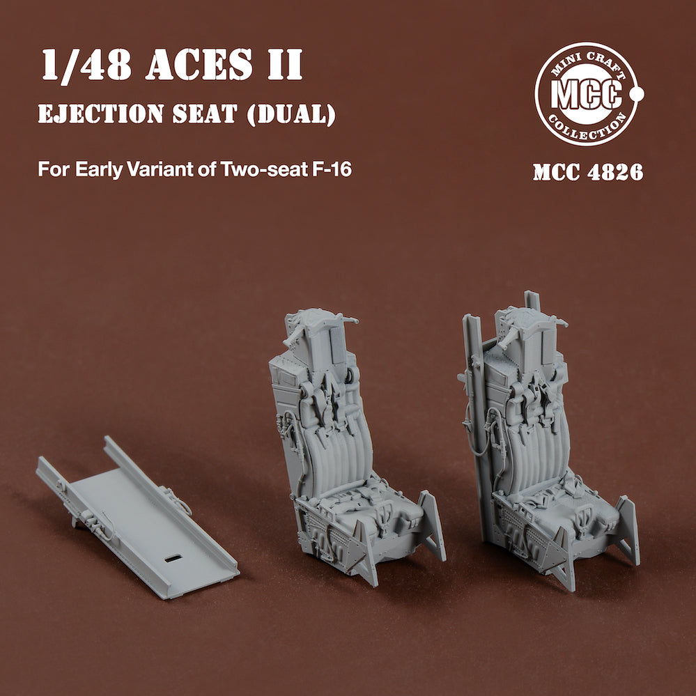 Mini Craft Collection MCC4826 1:48 ACES II Ejection Seats for F-16 Two-seat Variant Early (2pcs)