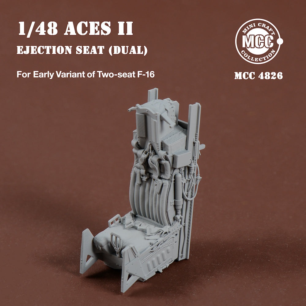 Mini Craft Collection MCC4826 1:48 ACES II Ejection Seats for F-16 Two-seat Variant Early (2pcs)